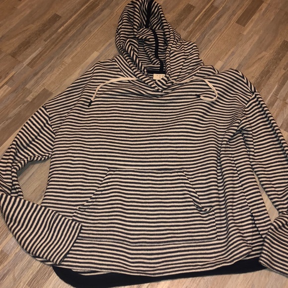 a new day Tops - A New Day Striped Hooded Top